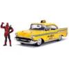 1:24 Deadpool With 1957 Chevy Bel Air Taxi Movie Hollywood -Christmas gift Sales Store 124 deadpool with 1957 chevy bel air taxi movie hollywood