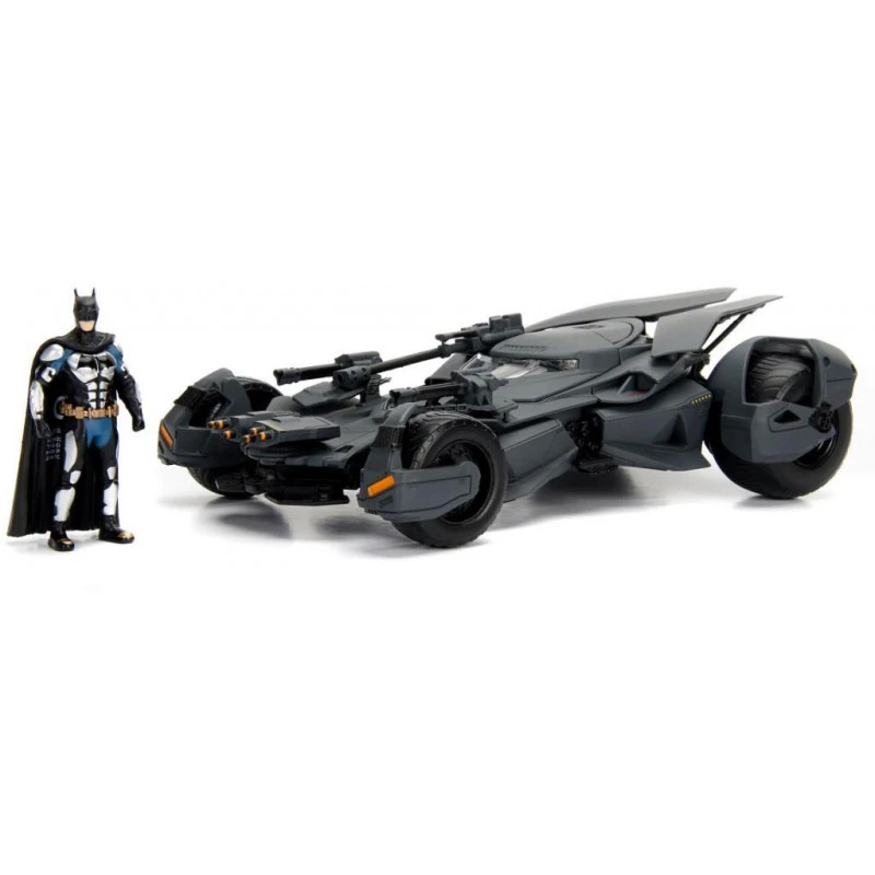 JADA 1:24 Justice League Batmobile With Batman Figure 2017 Movie Die Cast 3 JADA 1:24 Justice League Batmobile With Batman Figure 2017 Movie Die Cast