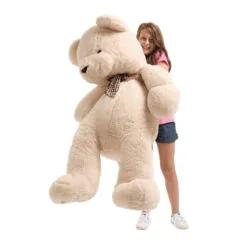 No Brand 1.4 Metre Giant Plush Bear Cream