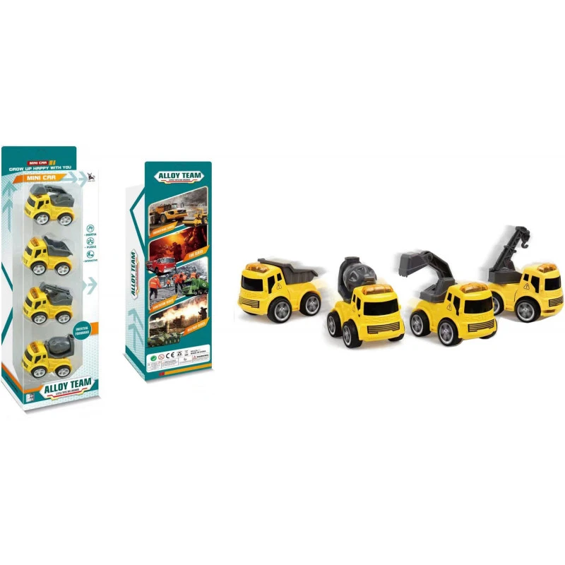 No Brand 4 Pcs Die-Cast Construction Vehicle Set 3 No Brand 4 Pcs Die-Cast Construction Vehicle Set