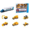 No Brand 7 Pcs Die-Cast Contruction Truck Set Randomly Assorted -Christmas gift Sales Store 7 pcs diecast contruction truck set randomly assorted