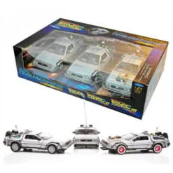 Back To The Future - 1:24 Scale Die-Cast DeLorean Trilogy -Christmas gift Sales Store back to the future 124 scale diecast delorean trilogy 2