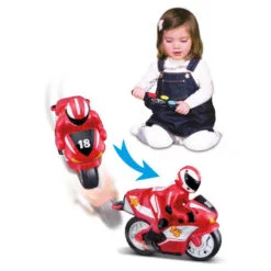 Bruder Bbjunior My 1st Radio Control Motor Bike - Spin & Stunt -Christmas gift Sales Store bbjunior my 1st radio control motor bike spin stunt 6