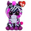 Beanie Boos Regular Flippable - Zoey Pink/Black Zebra -Christmas gift Sales Store beanie boos regular flippable zoey pink black zebra