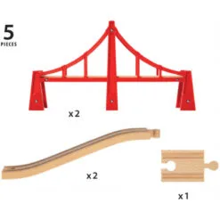 Brio Bridge - Double Suspension Bridge 5 Pcs -Christmas gift Sales Store brio bridge double suspension bridge 5 pcs 2