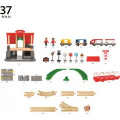 Brio Set - Central Station Set 37 Pieces -Christmas gift Sales Store brio set central station set 37 pieces 2