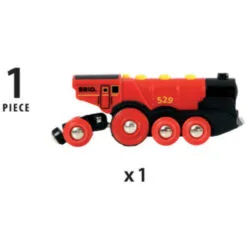 Brio World Mighty Red Action Locomotive -Christmas gift Sales Store brio world mighty red action locomotive 3