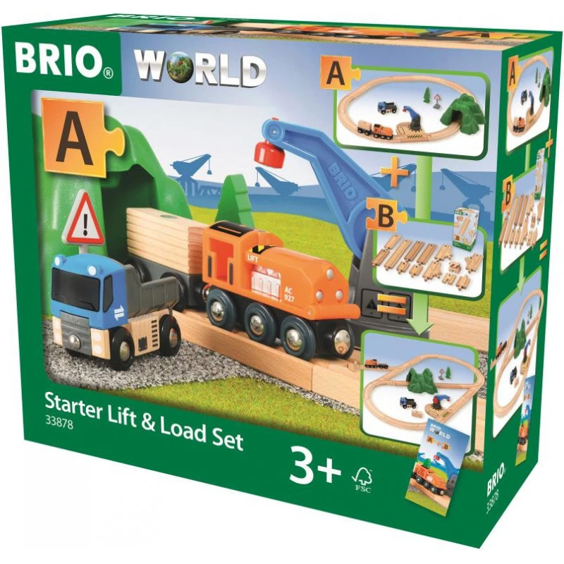 Brio World Starter Lift And Load Set With 19 Pieces 3 Brio World Starter Lift And Load Set With 19 Pieces