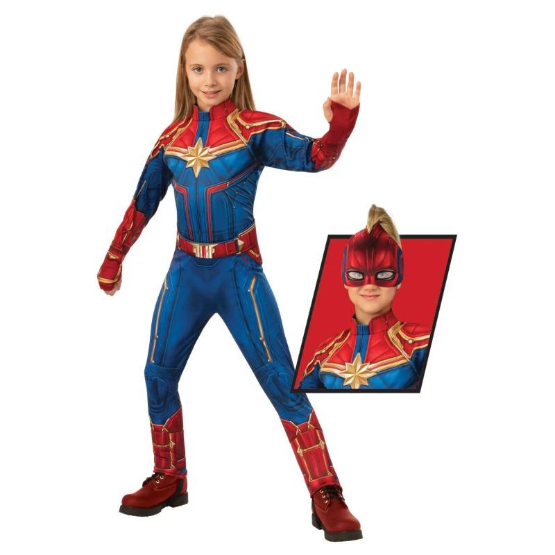 Captain Marvel Deluxe Hero Suit- Size S 4 Captain Marvel Deluxe Hero Suit- Size S - Image 2
