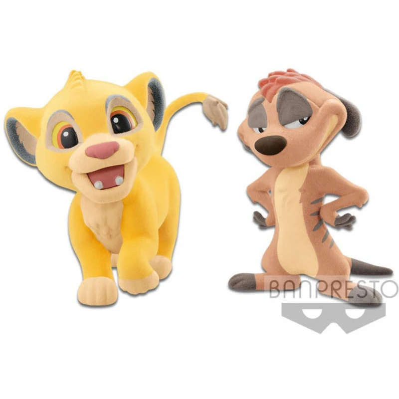Disney Character Fluffy Puffy Lion King Simba & Timon 4 Disney Character Fluffy Puffy Lion King Simba & Timon - Image 2