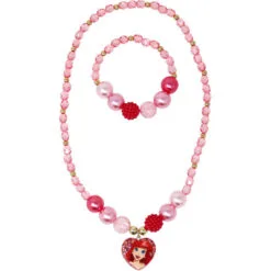 Disney Princess Ariel Pendant Stretch Beaded Necklace & Bracelet
