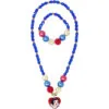 Disney Princess Snow White Pendant Beaded Necklace & Bracelet -Christmas gift Sales Store disney princess snow white pendant beaded necklace bracelet