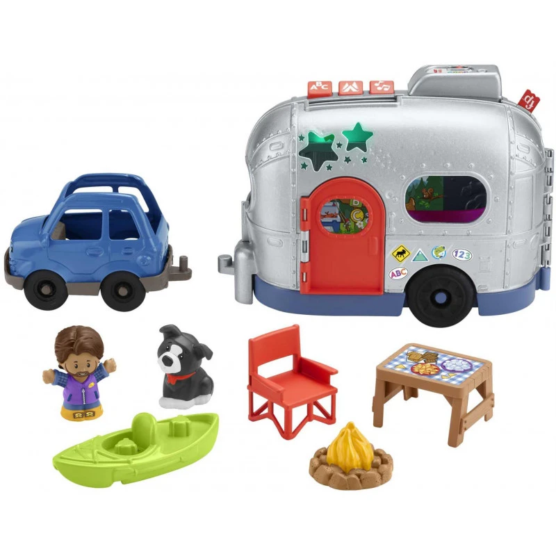 Fisher Price Fisher-Price Little People Light-Up Learning Camper 4 Fisher Price Fisher-Price Little People Light-Up Learning Camper - Image 2