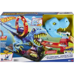 Hot Wheels City T-Rex Chomp Down Playset