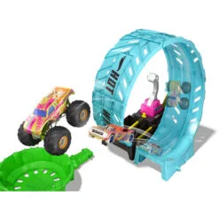 Hot Wheels Monster Trucks Epic Loop Glow In Dark Playset -Christmas gift Sales Store hot wheels monster trucks epic loop glow in dark playset 3