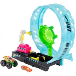 Hot Wheels Monster Trucks Epic Loop Glow In Dark Playset -Christmas gift Sales Store hot wheels monster trucks epic loop glow in dark playset 5