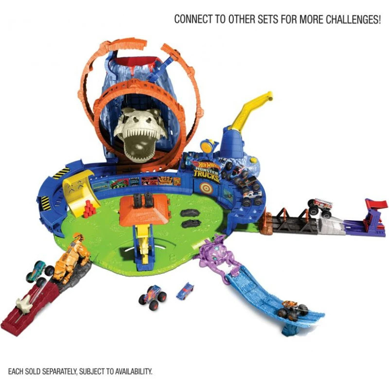 Hot Wheels Monster Trucks T-Rex Volcano Arena 5 Hot Wheels Monster Trucks T-Rex Volcano Arena - Image 3