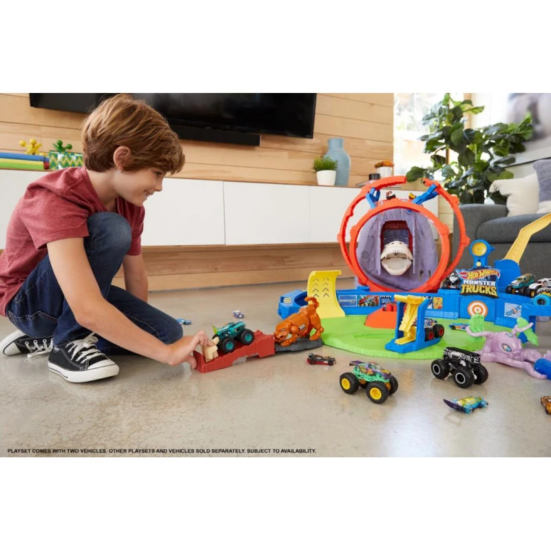 Hot Wheels Monster Trucks T-Rex Volcano Arena 9 Hot Wheels Monster Trucks T-Rex Volcano Arena - Image 7