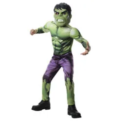 No Brand Hulk Deluxe Costume - Size 6-8 Yrs