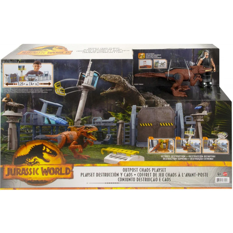 Jurassic World Outpost Chaos Playset 3 Jurassic World Outpost Chaos Playset