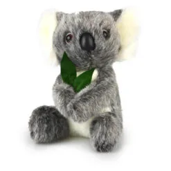 Korimco Koala Grey With Gum Leaf 17cm