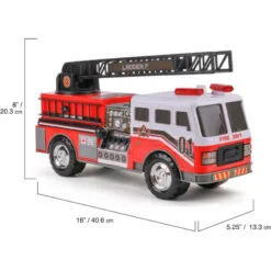 No Brand Mighty Fleet Motorized Fire Ladder Truck -Christmas gift Sales Store mighty fleet motorized fire ladder truck 4