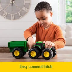 John Deere Monster Treads Tractor And Wagon (New Tyres) -Christmas gift Sales Store monster treads tractor and wagon new tyres 2