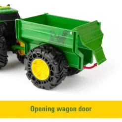 John Deere Monster Treads Tractor And Wagon (New Tyres) -Christmas gift Sales Store monster treads tractor and wagon new tyres 8