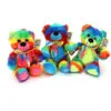 No Brand Plush - 22cm Rainbow Coloured Bear Assorted -Christmas gift Sales Store plush 22cm rainbow coloured bear assorted