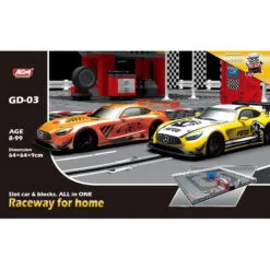 Rusco Build Me 25 Pc. Blocks Slot Car Set - USB Assorted