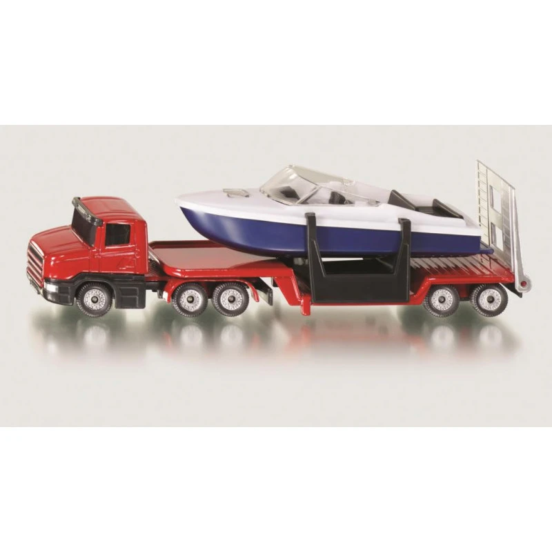 Siku Low Loader With Boat 3 Siku Low Loader With Boat