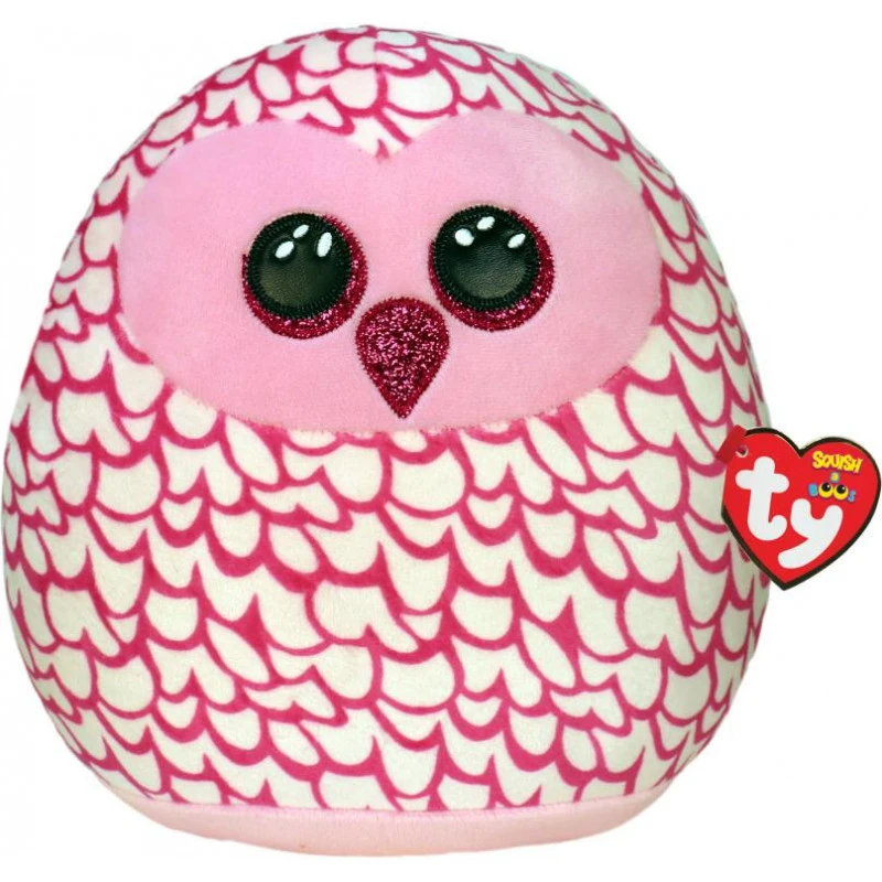 Squish A Boo 10" Pinky Owl 3 Squish A Boo 10" Pinky Owl