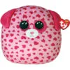 TY Squish A Boo 10" Tickle Pink Dog -Christmas gift Sales Store squish a boo 10 tickle pink dog