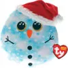 Squish A Boo 10" Xmas Fleck Snowman Blue -Christmas gift Sales Store squish a boo 10 xmas fleck snowman blue