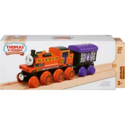 Fisher Price Thomas Wooden Railway Nia Engine And Cargo Car