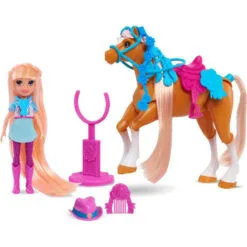 No Brand Winners Stable Doll And Horse -Christmas gift Sales Store winners stable doll and horse 3