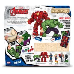 Wood WorX Marvel Deluxe - Hulk Vs Hulk Buster (FSC) -Christmas gift Sales Store wood worx marvel deluxe hulk vs hulk buster fsc 3
